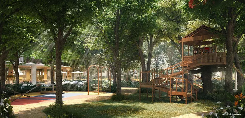 Tree Court with Seating